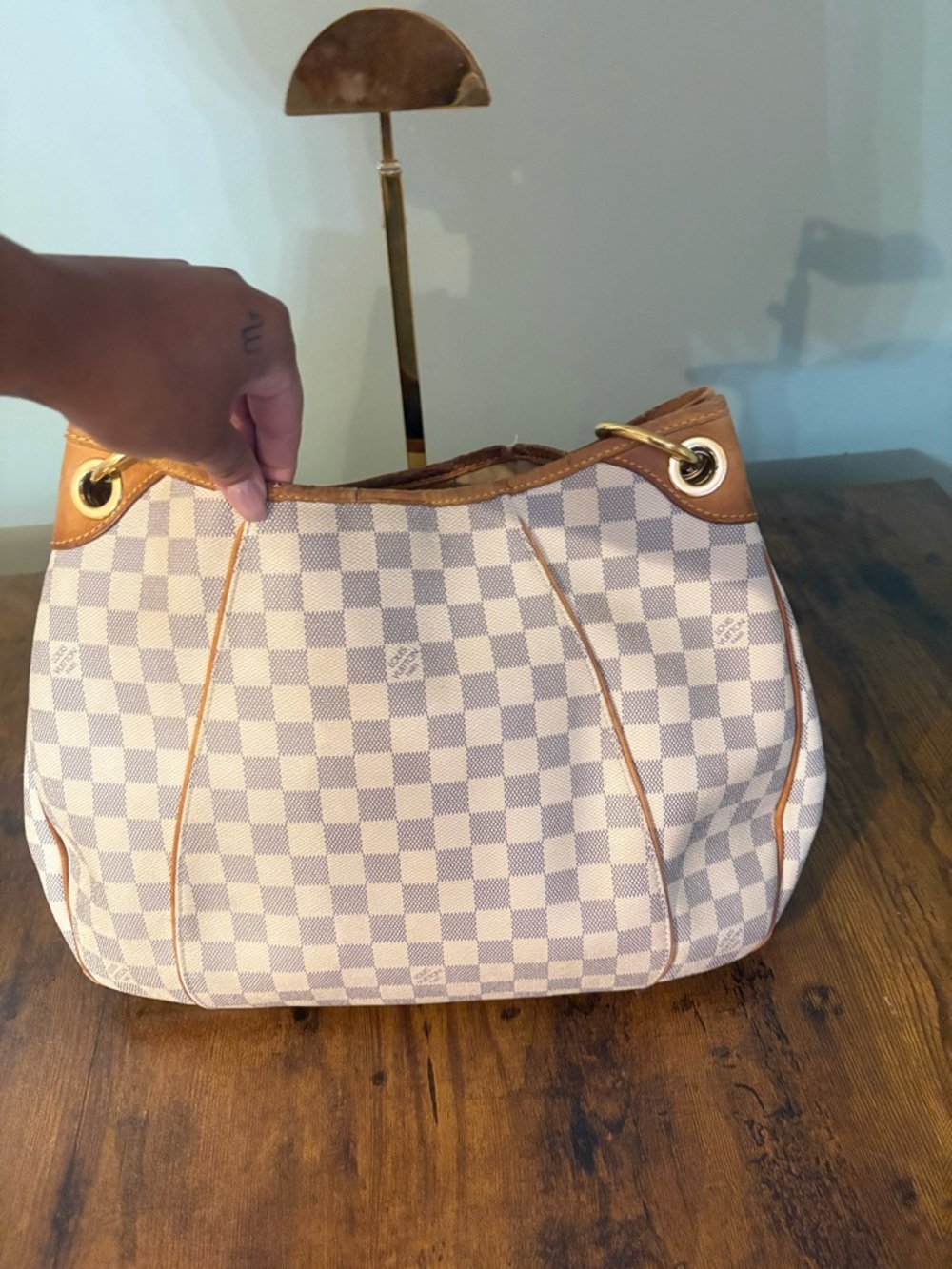 Louis Vuitton galleria pm Damier azur - Picture 5 of 9